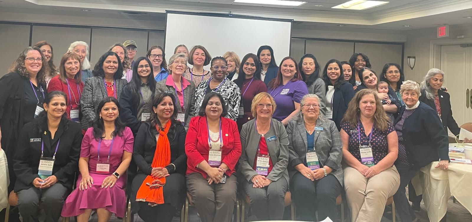 Several of the attendees at the WIE forum